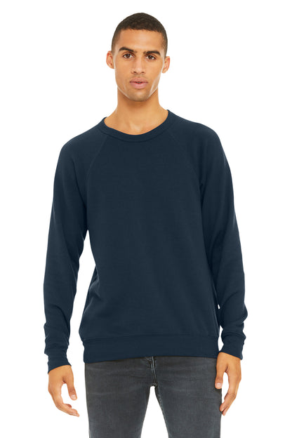 Bella+Canvas Unisex Sponge Fleece Raglan Sweatshirt BC3901 Navy