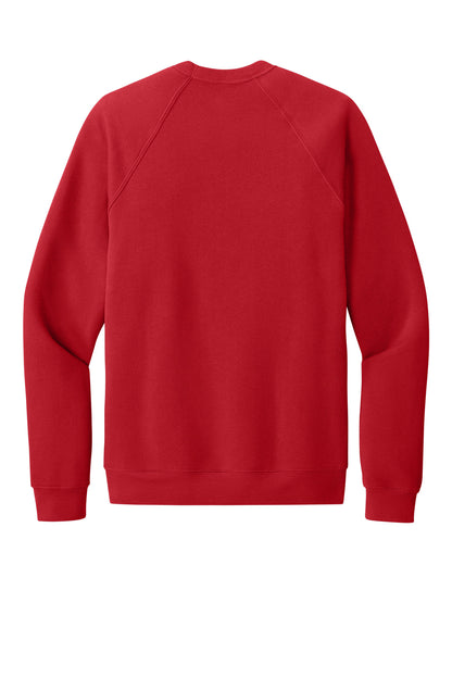 Bella+Canvas Unisex Sponge Fleece Raglan Sweatshirt BC3901 Red