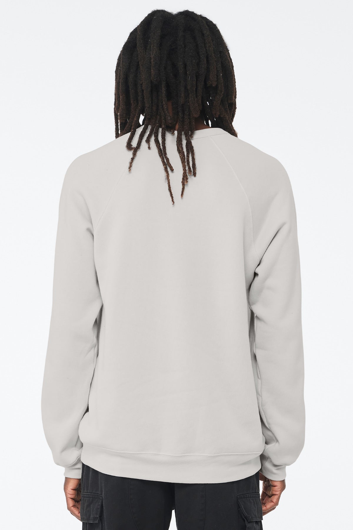 Bella+Canvas Unisex Sponge Fleece Raglan Sweatshirt BC3901 Silver