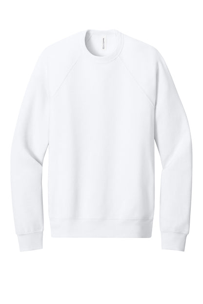 Bella+Canvas Unisex Sponge Fleece Raglan Sweatshirt BC3901 White