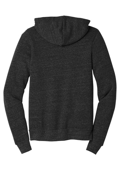 Bella+Canvas Unisex Triblend Sponge Fleece Full-Zip Hoodie BC3909 Charcoal-Black Triblend
