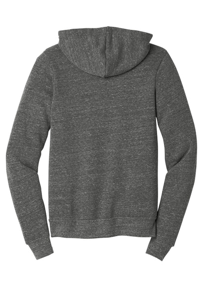 BELLA+CANVAS  Unisex Triblend Sponge Fleece Full-Zip Hoodie. BC3909 Grey Triblend