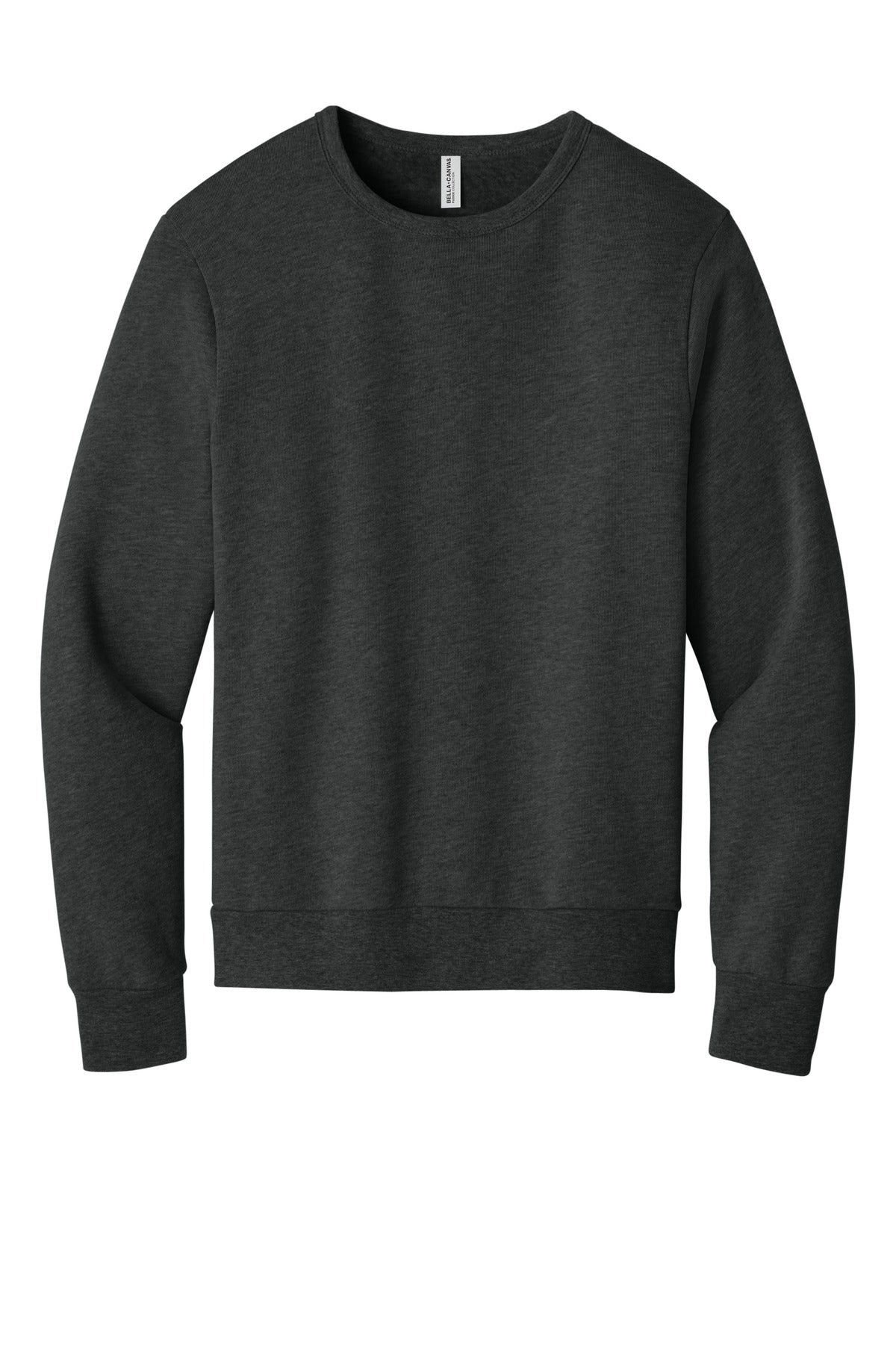 BELLA+CANVAS Unisex Sponge Fleece Classic Crewneck Sweatshirt BC3911 Dark Grey Heather