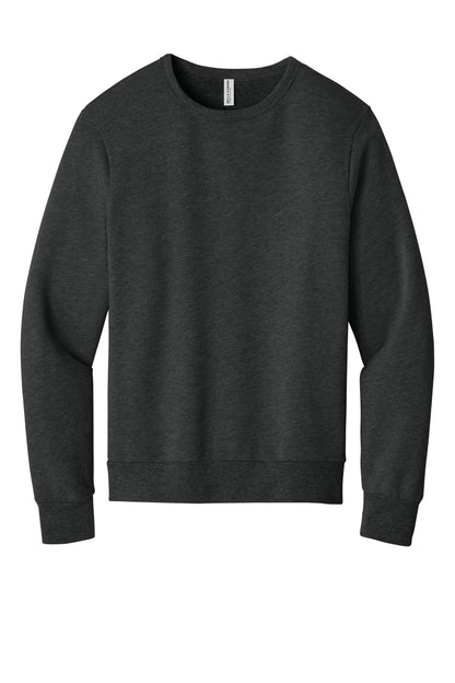 BELLA+CANVAS Unisex Sponge Fleece Classic Crewneck Sweatshirt BC3911 Dark Grey Heather