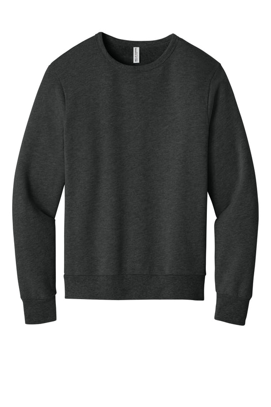 BELLA+CANVAS Unisex Sponge Fleece Classic Crewneck Sweatshirt BC3911 Dark Grey Heather