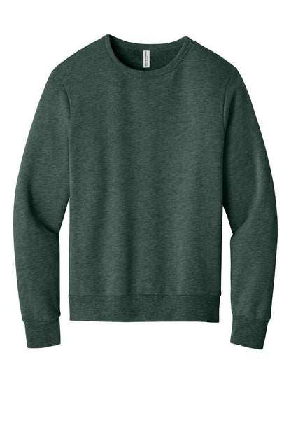 BELLA+CANVAS Unisex Sponge Fleece Classic Crewneck Sweatshirt BC3911 Heather Forest