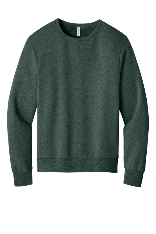 BELLA+CANVAS Unisex Sponge Fleece Classic Crewneck Sweatshirt BC3911 Heather Forest