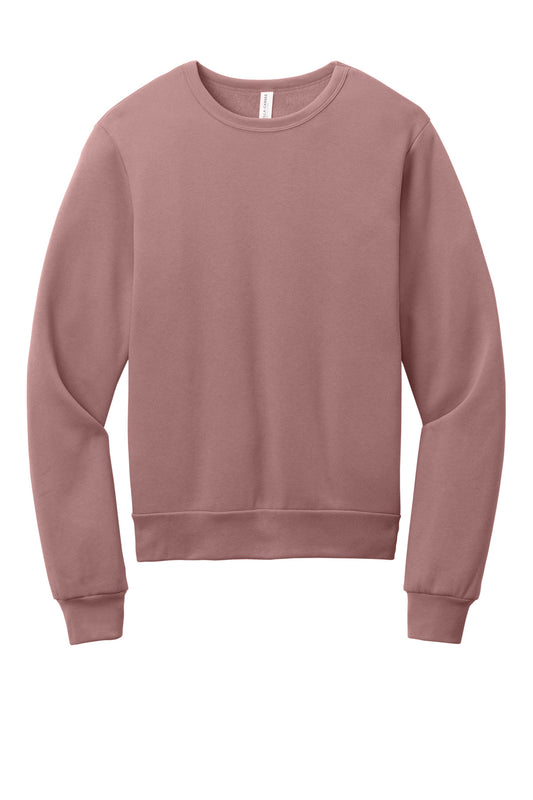 BELLA+CANVAS Unisex Sponge Fleece Classic Crewneck Sweatshirt BC3911 Mauve