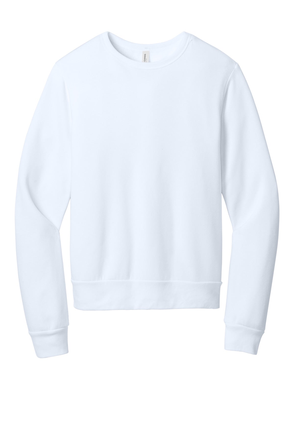 BELLA+CANVAS Unisex Sponge Fleece Classic Crewneck Sweatshirt BC3911 White