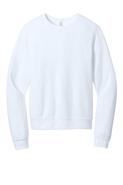 BELLA+CANVAS Unisex Sponge Fleece Classic Crewneck Sweatshirt BC3911 White