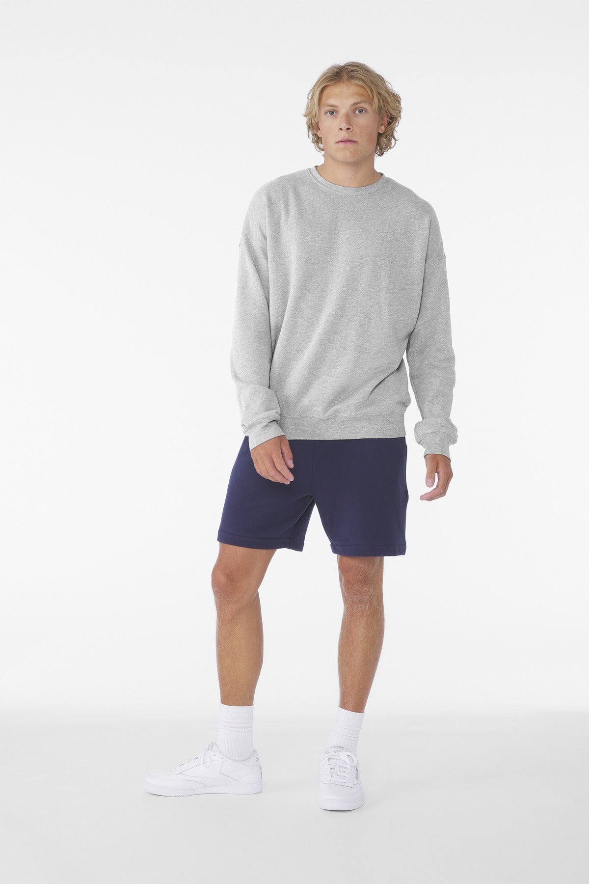 Bella+Canvas Unisex Sponge Fleece Drop Shoulder Sweatshirt BC3945 Athletic Heather