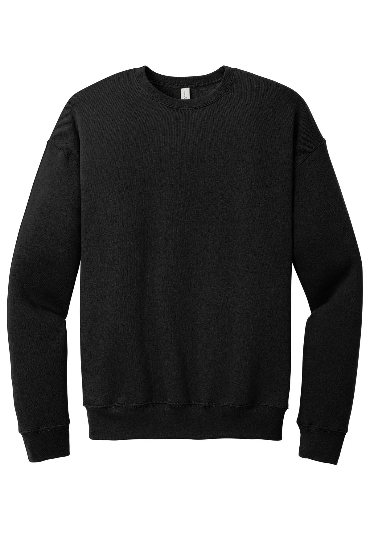 BELLA+CANVAS  Unisex Sponge Fleece Drop Shoulder Sweatshirt. BC3945 Black