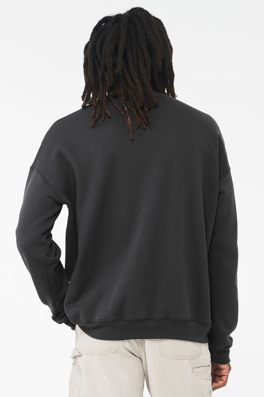 Bella+Canvas Unisex Sponge Fleece Drop Shoulder Sweatshirt BC3945 Dark Grey