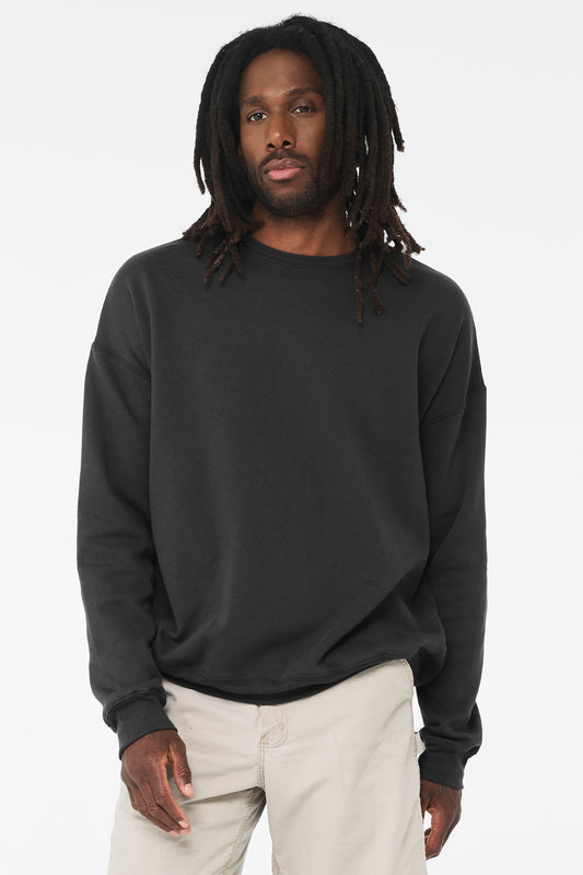 Bella+Canvas Unisex Sponge Fleece Drop Shoulder Sweatshirt BC3945 Dark Grey