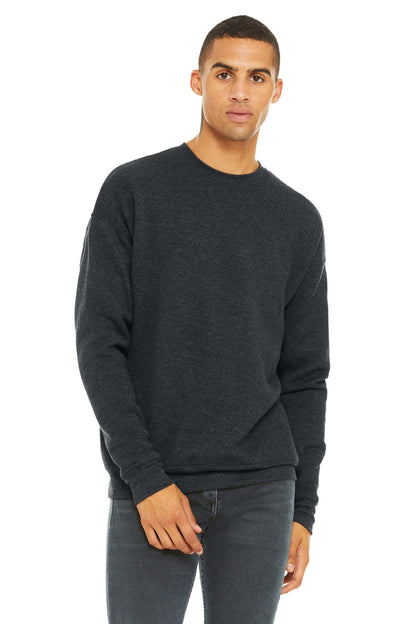 BELLA+CANVAS  Unisex Sponge Fleece Drop Shoulder Sweatshirt. BC3945 Dark Grey Heather