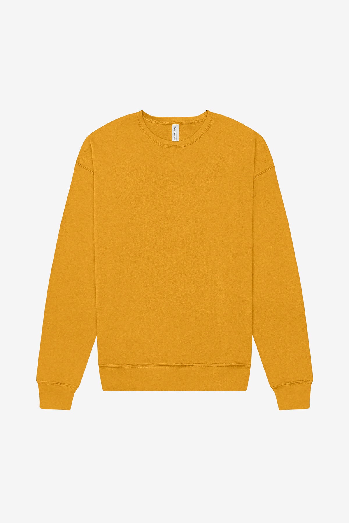 BELLA+CANVAS Unisex Sponge Fleece Drop Shoulder Sweatshirt. BC3945 Heather Mustard