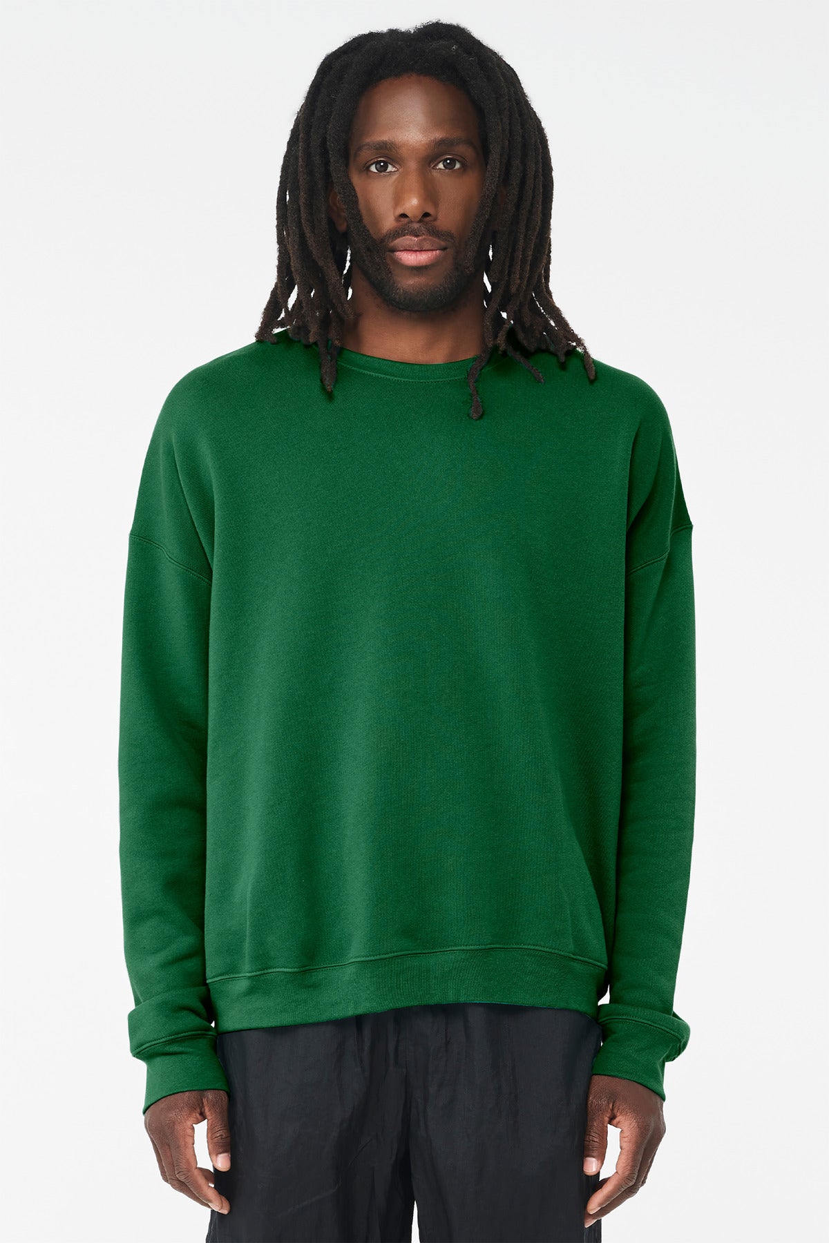 Bella+Canvas Unisex Sponge Fleece Drop Shoulder Sweatshirt BC3945 Kelly