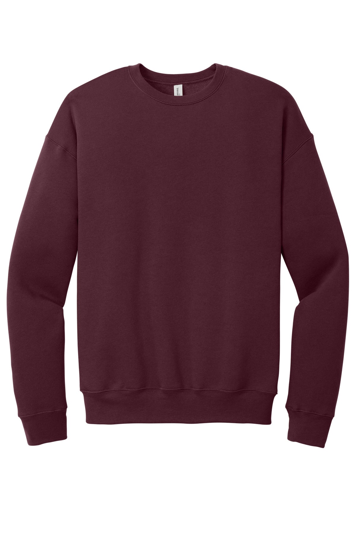 Bella+Canvas Unisex Sponge Fleece Drop Shoulder Sweatshirt BC3945 Maroon