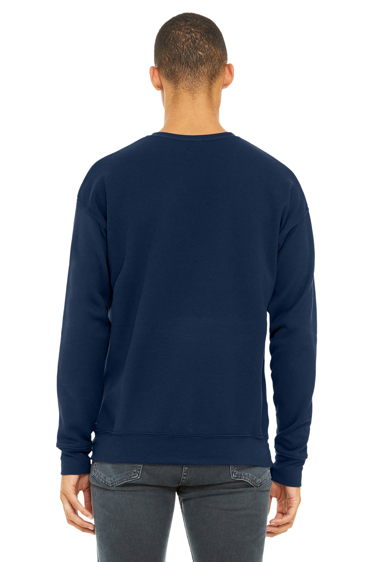 BELLA+CANVAS  Unisex Sponge Fleece Drop Shoulder Sweatshirt. BC3945 Navy