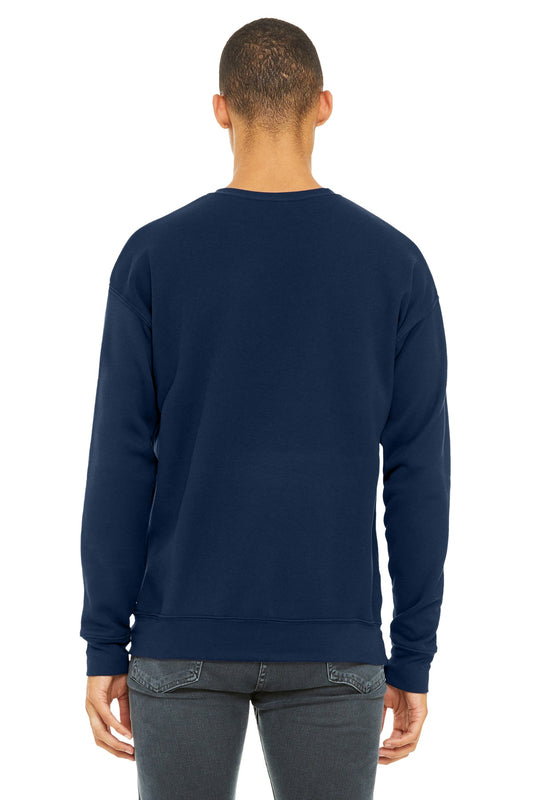 BELLA+CANVAS  Unisex Sponge Fleece Drop Shoulder Sweatshirt. BC3945 Navy