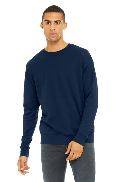 BELLA+CANVAS  Unisex Sponge Fleece Drop Shoulder Sweatshirt. BC3945 Navy