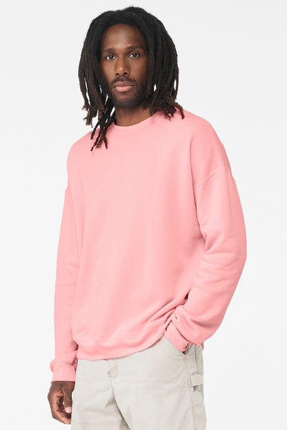 Bella+Canvas Unisex Sponge Fleece Drop Shoulder Sweatshirt BC3945 Pink