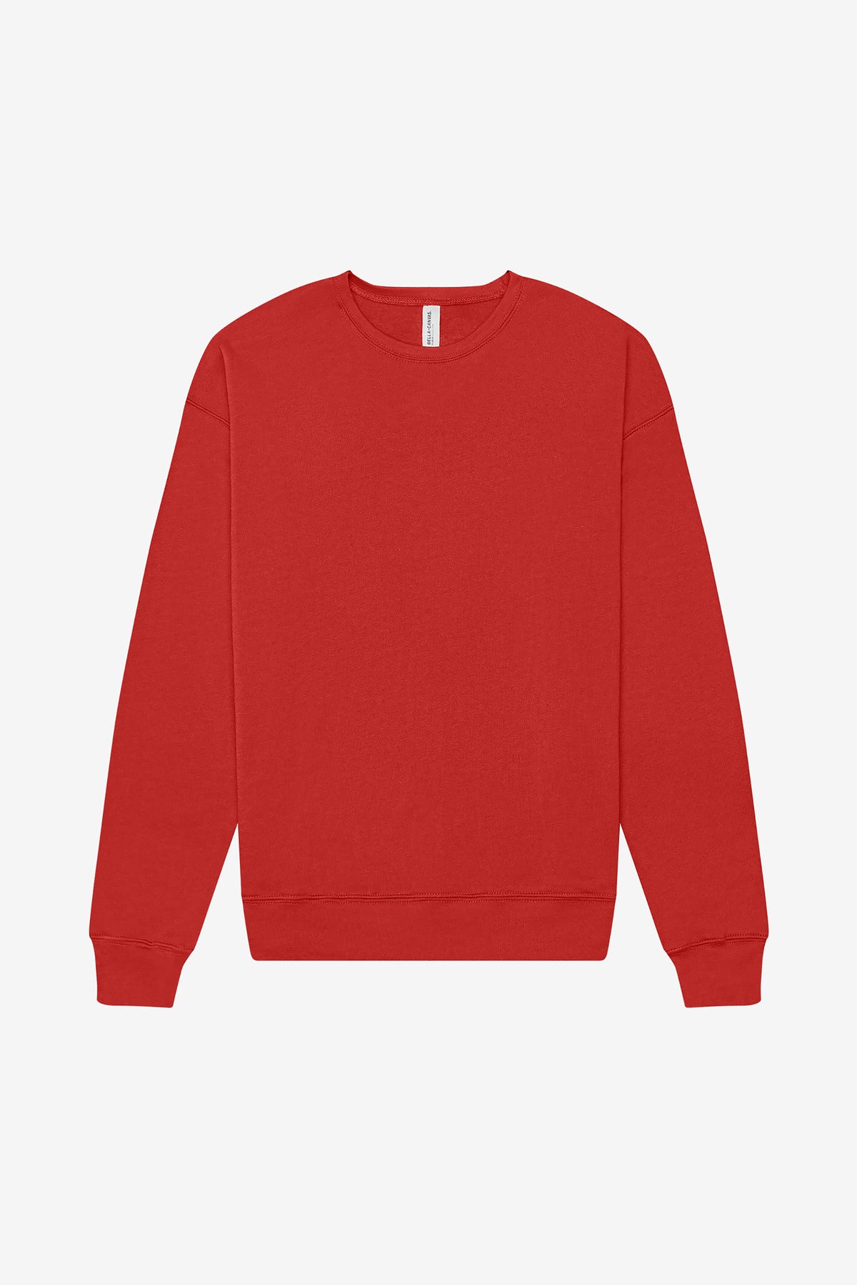 BELLA+CANVAS Unisex Sponge Fleece Drop Shoulder Sweatshirt. BC3945 Red