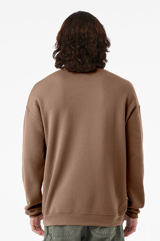 Bella+Canvas Unisex Sponge Fleece Drop Shoulder Sweatshirt BC3945 Vintage Brown