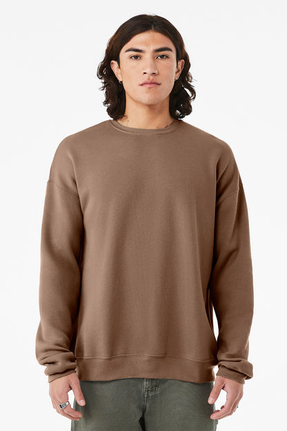 Bella+Canvas Unisex Sponge Fleece Drop Shoulder Sweatshirt BC3945 Vintage Brown