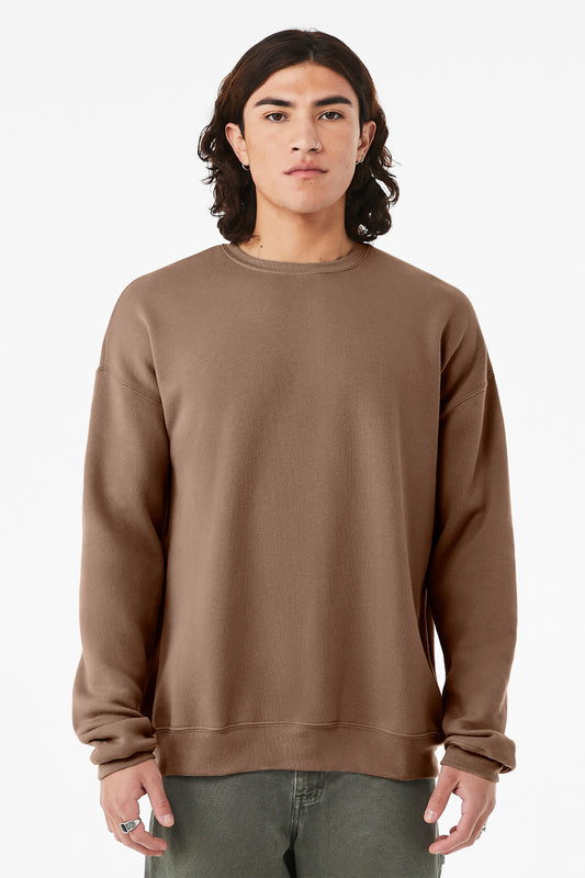 Bella+Canvas Unisex Sponge Fleece Drop Shoulder Sweatshirt BC3945 Vintage Brown