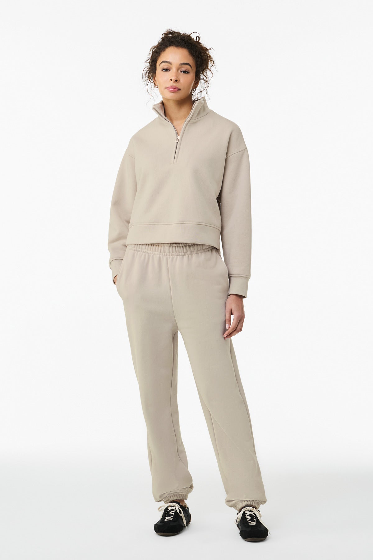 BELLA+CANVAS Women's 10-Ounce 1/2-Zip Pullover BC4540 Dust