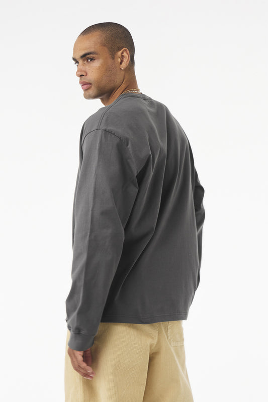 Bella+Canvas Unisex 75-Ounce Heavyweight Long Sleeve Tee BC4651 Asphalt