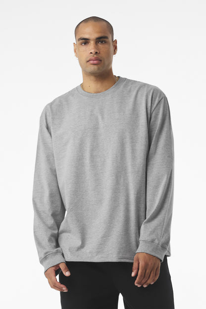 Bella+Canvas Unisex 75-Ounce Heavyweight Long Sleeve Tee BC4651 Athletic Heather