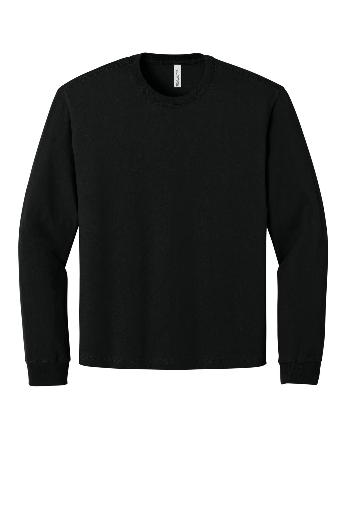Bella+Canvas Unisex 75-Ounce Heavyweight Long Sleeve Tee BC4651 Black