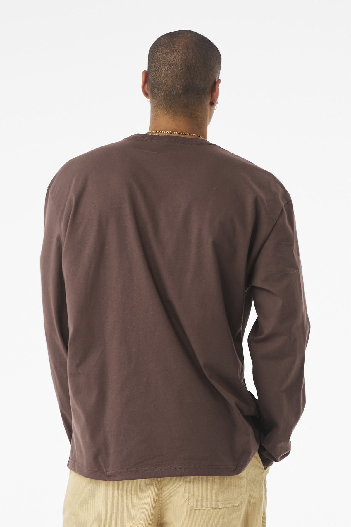 Bella+Canvas Unisex 75-Ounce Heavyweight Long Sleeve Tee BC4651 Cocoa