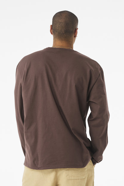 Bella+Canvas Unisex 75-Ounce Heavyweight Long Sleeve Tee BC4651 Cocoa