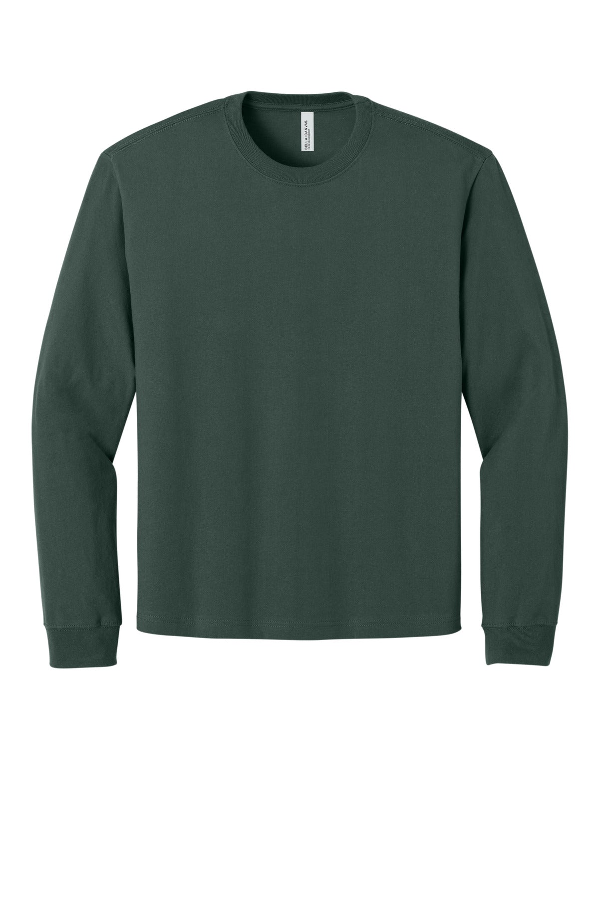 Bella+Canvas Unisex 75-Ounce Heavyweight Long Sleeve Tee BC4651 Hunter Green
