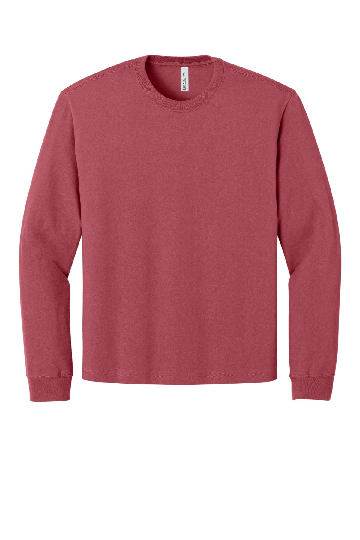 Bella+Canvas Unisex 75-Ounce Heavyweight Long Sleeve Tee BC4651 Vintage Red