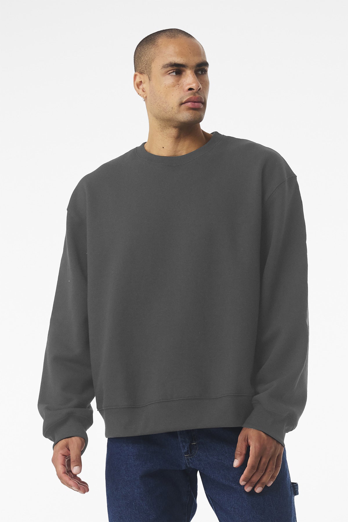 Bella+Canvas Unisex 10-Ounce Heavyweight Crewneck Sweatshirt BC4711 Asphalt