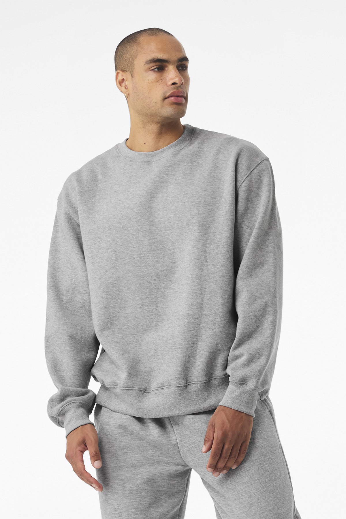 Bella+Canvas Unisex 10-Ounce Heavyweight Crewneck Sweatshirt BC4711 Athletic Heather