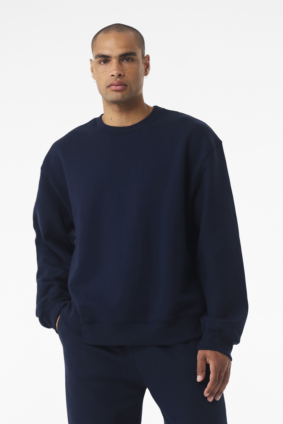 Bella+Canvas Unisex 10-Ounce Heavyweight Crewneck Sweatshirt BC4711 Navy