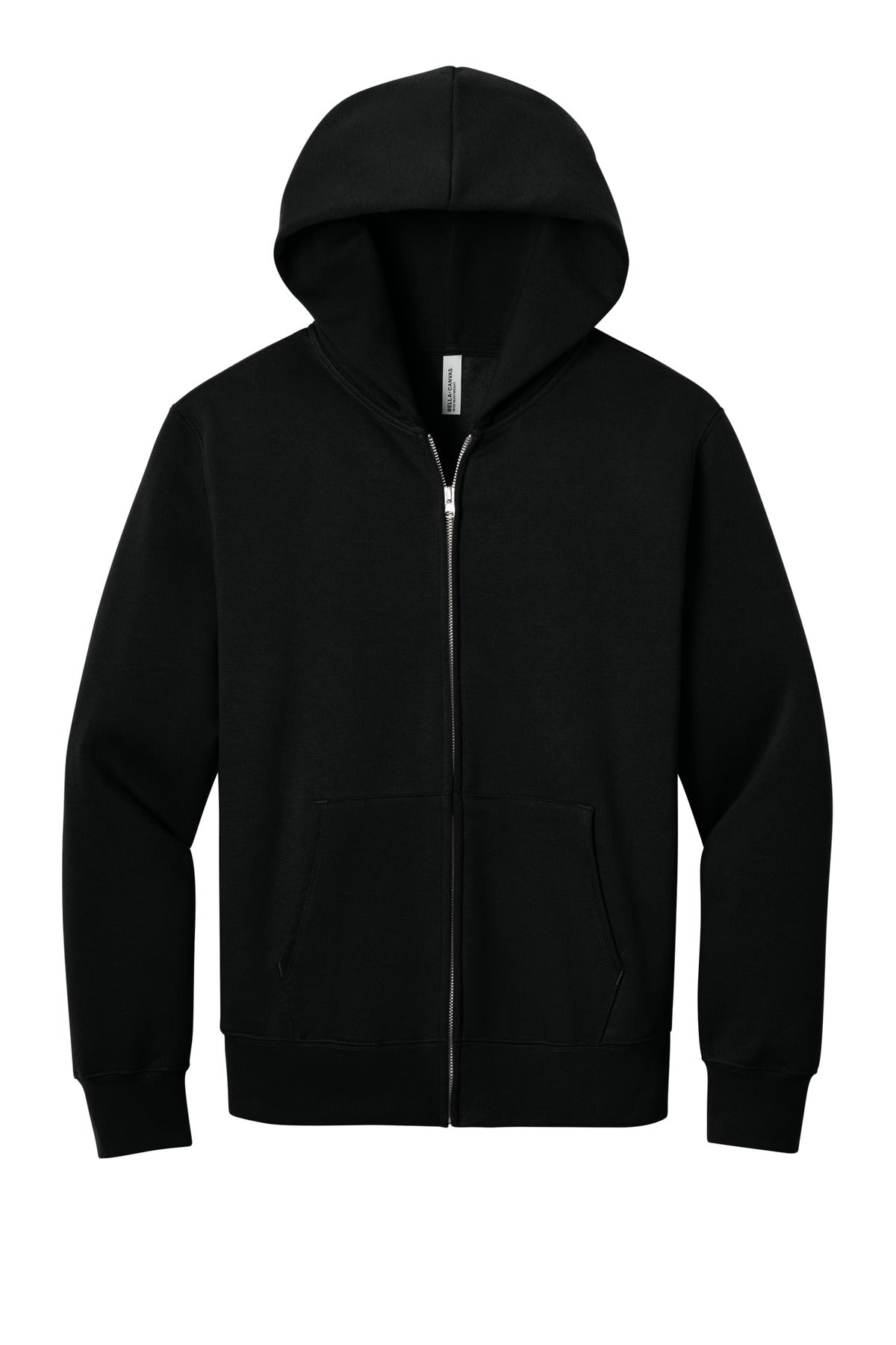 BELLA+CANVAS Unisex 10-Ounce Heavyweight Full-Zip Hooded Sweatshirt BC4739 Black