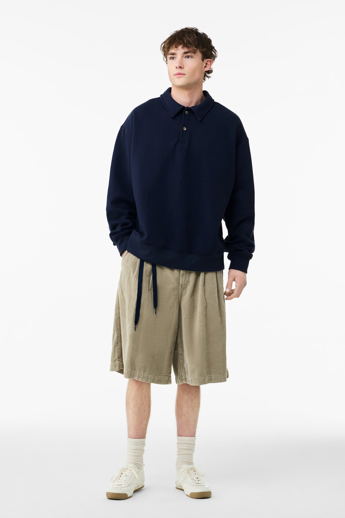 BELLA+CANVAS Unisex 10-Ounce Polo Sweatshirt BC4741 Navy