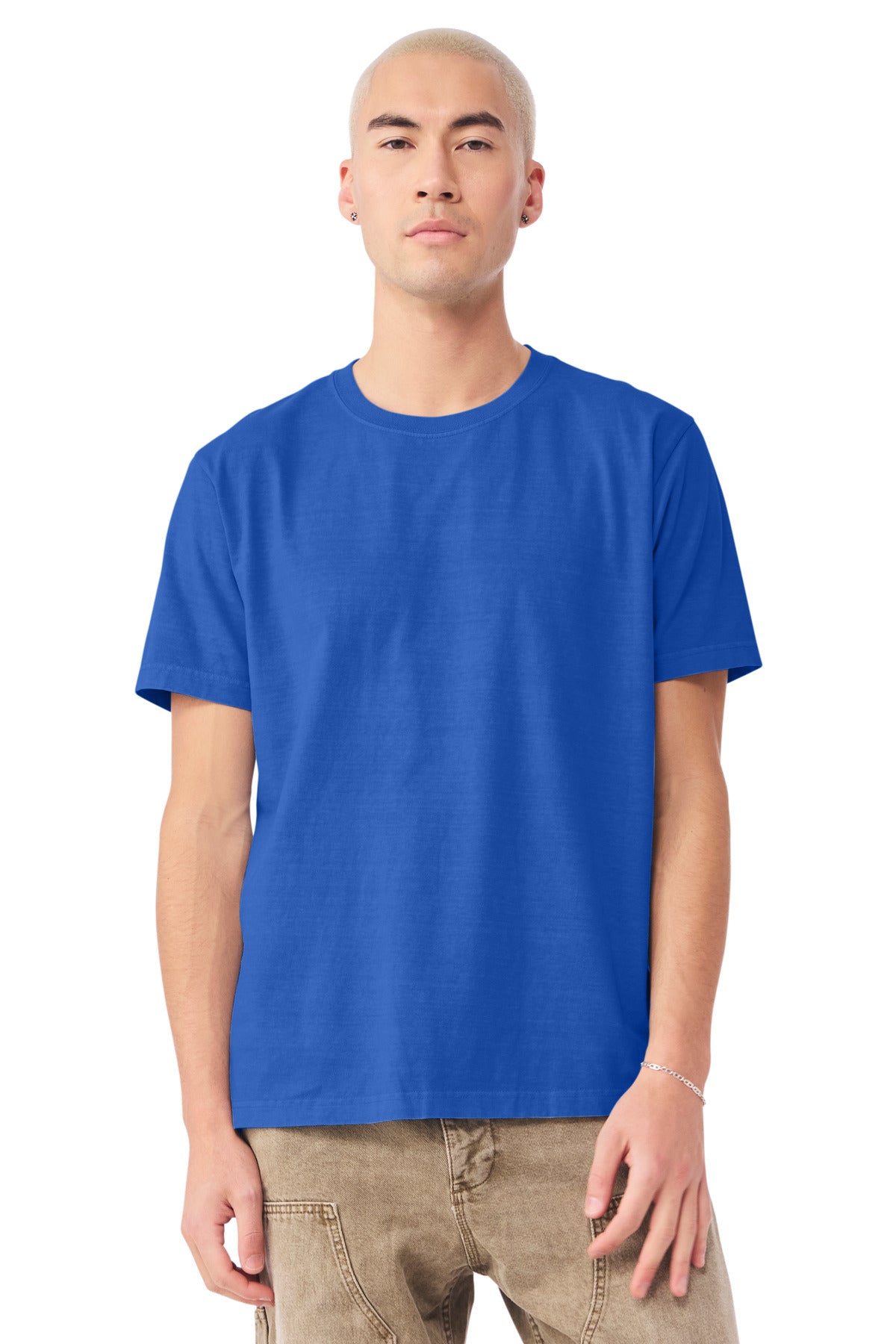 Bella+Canvas Unisex Heavyweight Garment-Dyed Tee BC4810GD Washed Royal Blue