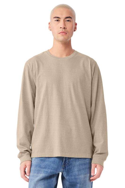 Bella+Canvas Unisex Heavyweight Garment-Dyed Long Sleeve Tee BC4851GD Khaki