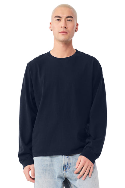 Bella+Canvas Unisex Heavyweight Garment-Dyed Long Sleeve Tee BC4851GD Navy