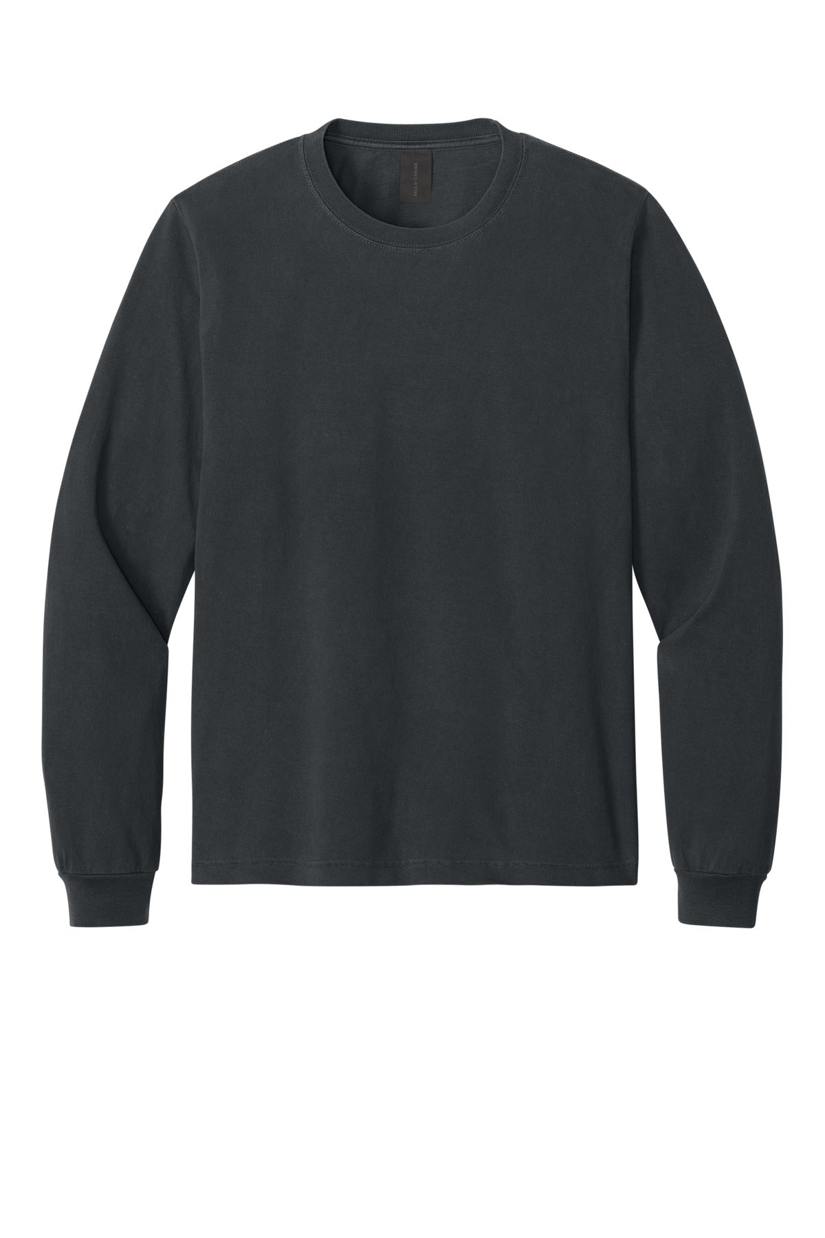 Bella+Canvas Unisex Heavyweight Garment-Dyed Long Sleeve Tee BC4851GD Washed Black
