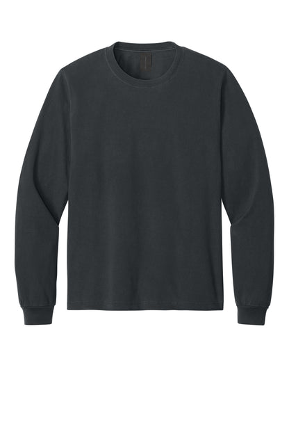 Bella+Canvas Unisex Heavyweight Garment-Dyed Long Sleeve Tee BC4851GD Washed Black