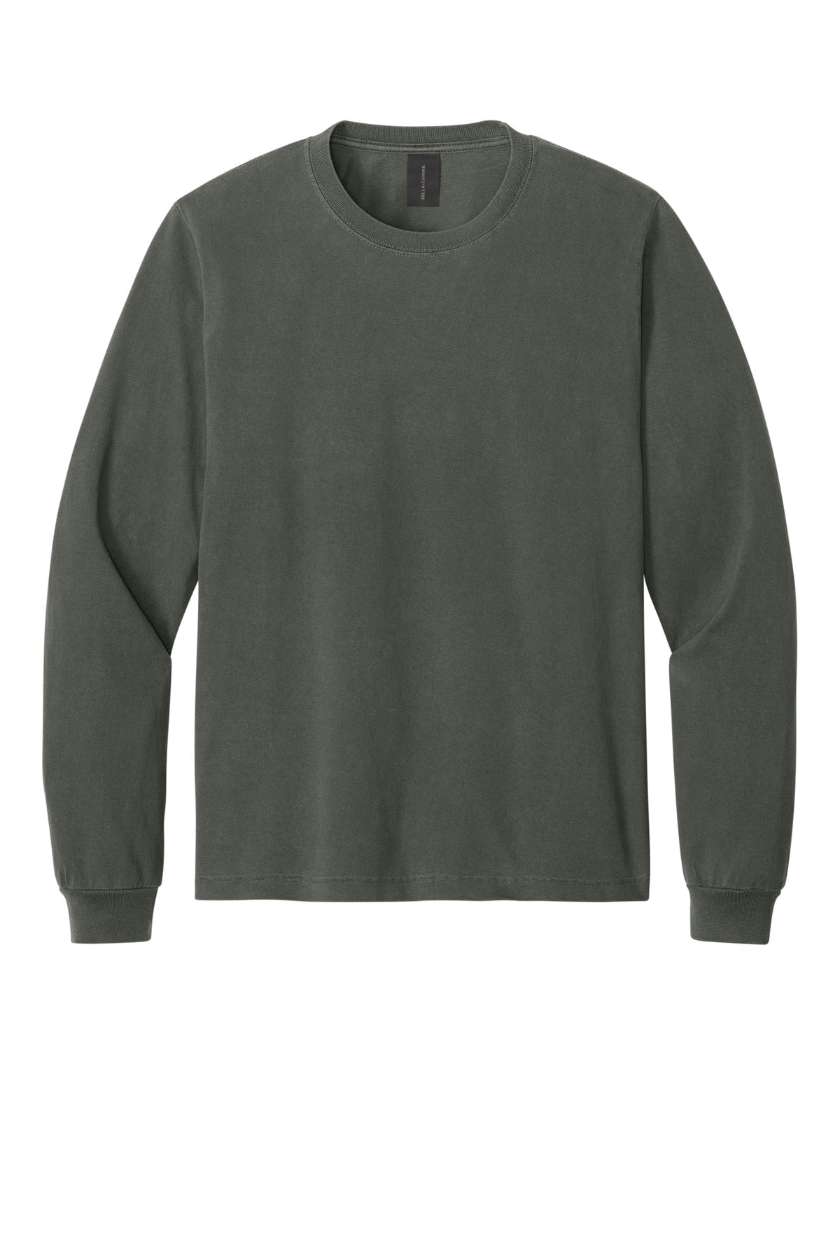 Bella+Canvas Unisex Heavyweight Garment-Dyed Long Sleeve Tee BC4851GD Washed Charcoal