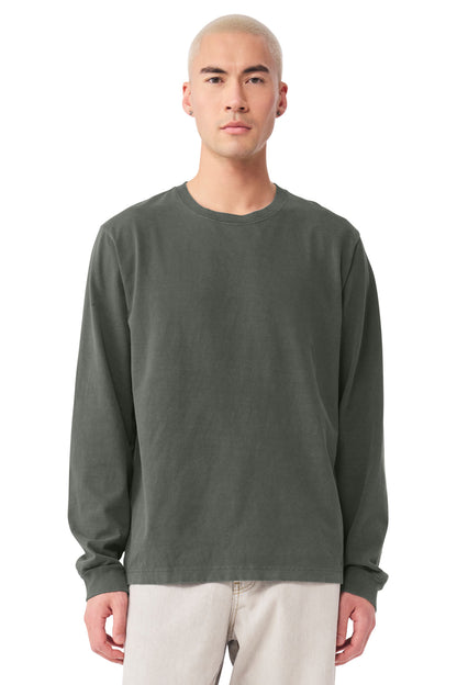 Bella+Canvas Unisex Heavyweight Garment-Dyed Long Sleeve Tee BC4851GD Washed Charcoal